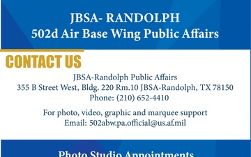 Infographic for JBSA-Randolph Public Affairs