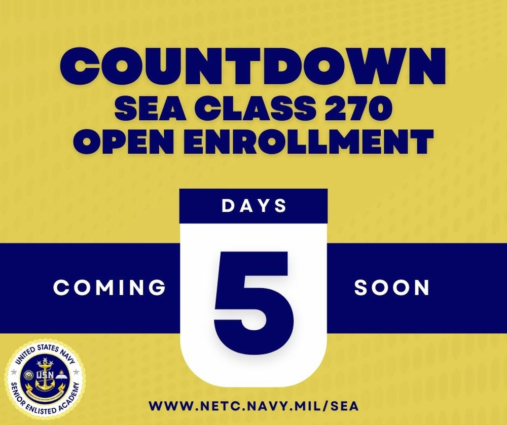 Senior Enlisted Academy Class 270 Open Enrollment