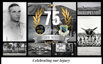3rd Wing celebrates 75 years under Air Force