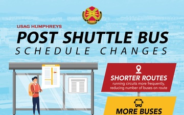 USAG Humphreys Post Shuttle Bus Schedule Updates