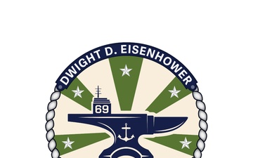 Logo/crest made for Dwight D. Eisenhower Carrier Strike Group Deployment 2023