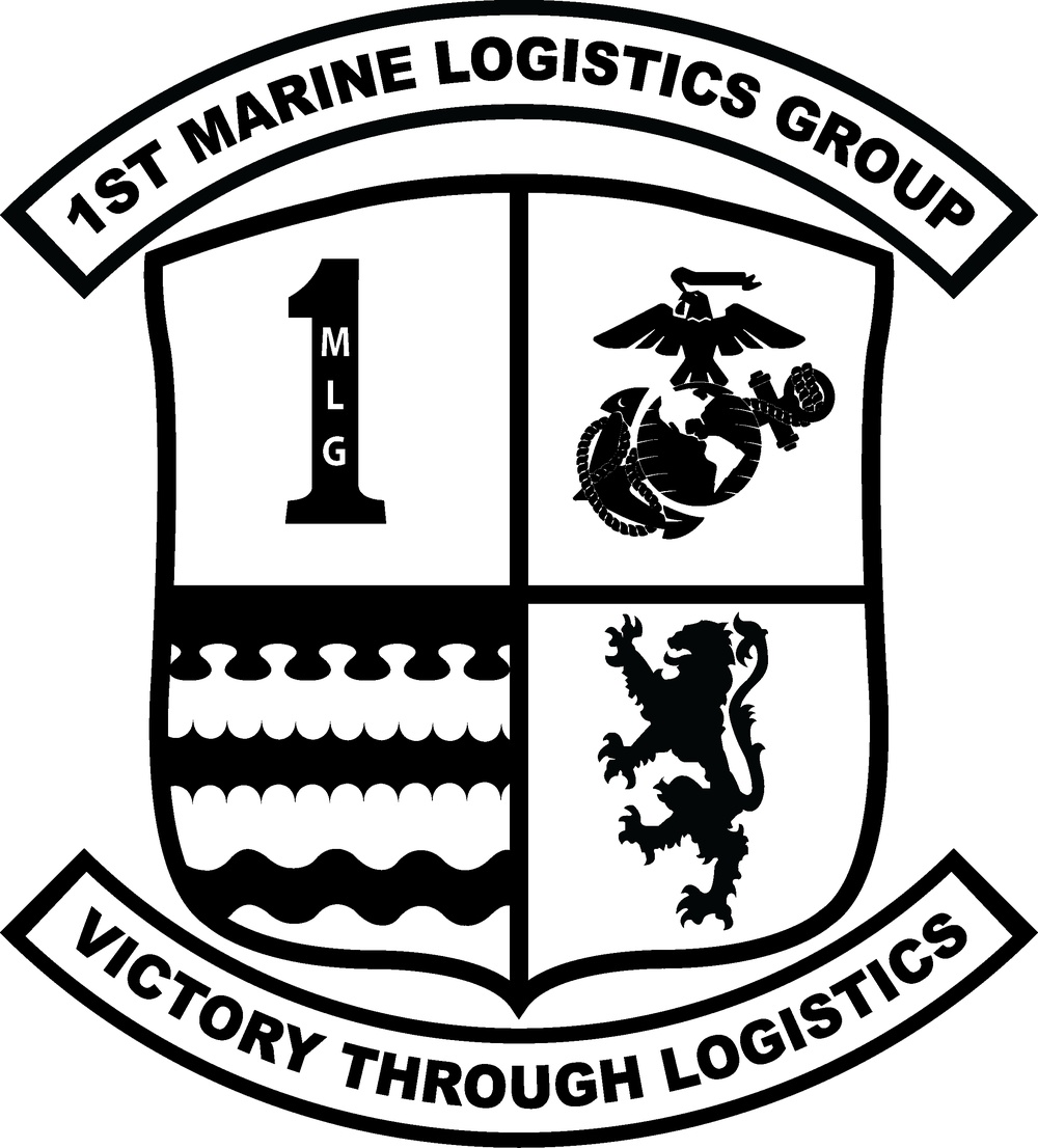 1st Marine Logistics Group Unit Logo Line Art