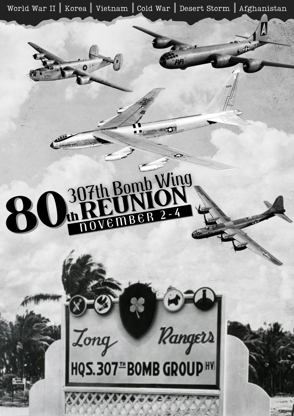 307th Bomb Wing 80th Reunion poster