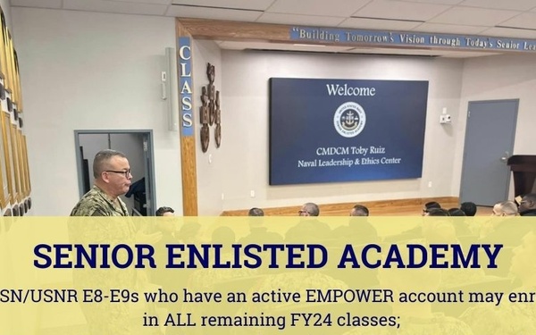 Senior Enlisted Academy Open Enrollment