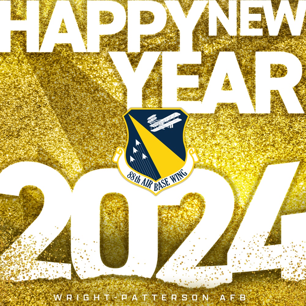 88th Air Base Wing: Happy New Year Social Media Graphic