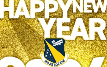 88th Air Base Wing: Happy New Year Social Media Graphic