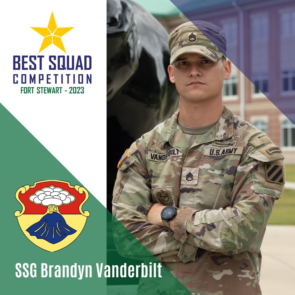 3rd ID Best Squad Competition Contestant: SSG Brandyn Vanderbilt
