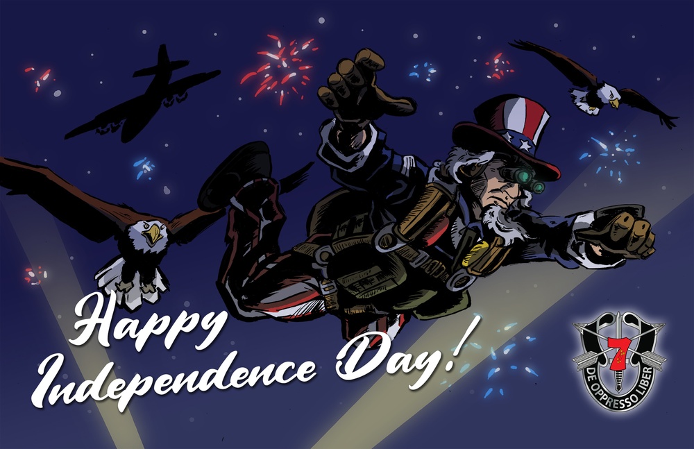 Happy Independence Day from 7SFG(A)