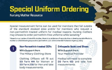 Special Uniform Ordering, a nursing mother&amp;#39;s resource