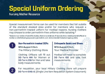 Special Uniform Ordering, a nursing mother&amp;#39;s resource