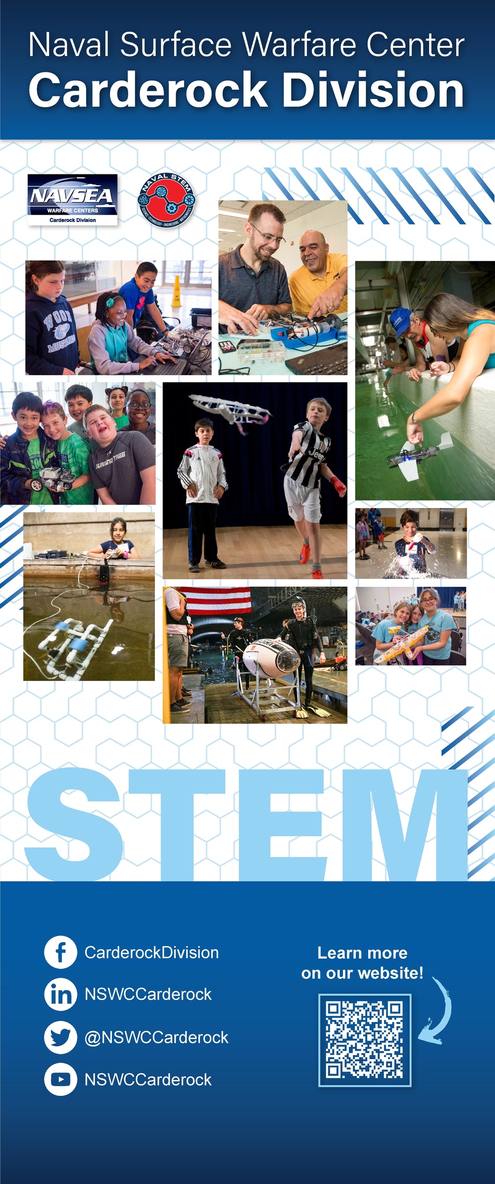 NSWCCD STEM Pull-Up BAnner