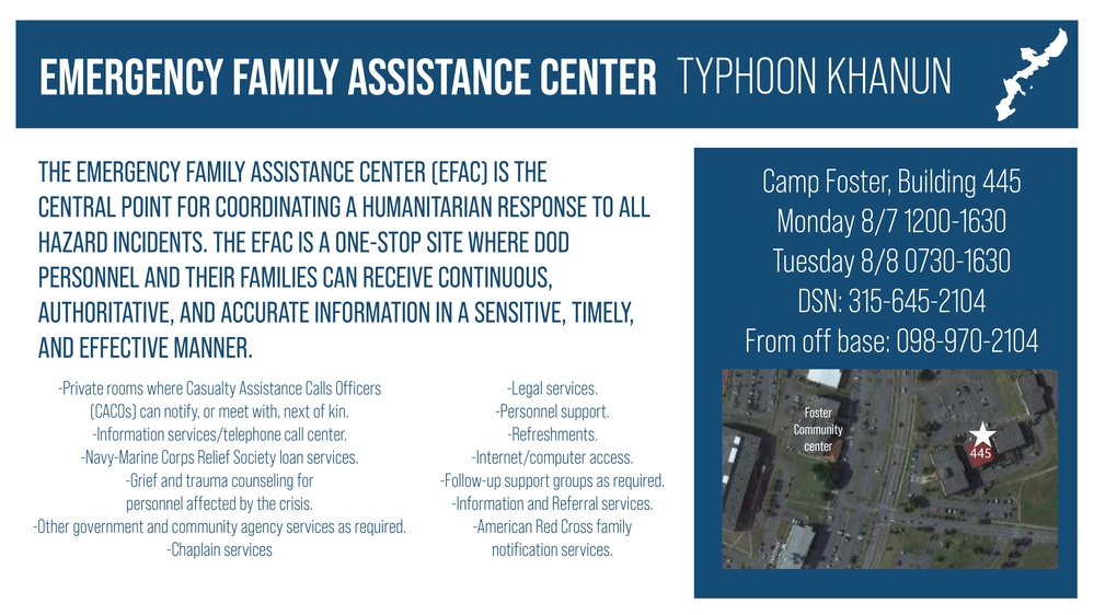 Typhoon Khanun Emergency Family Assistance Center