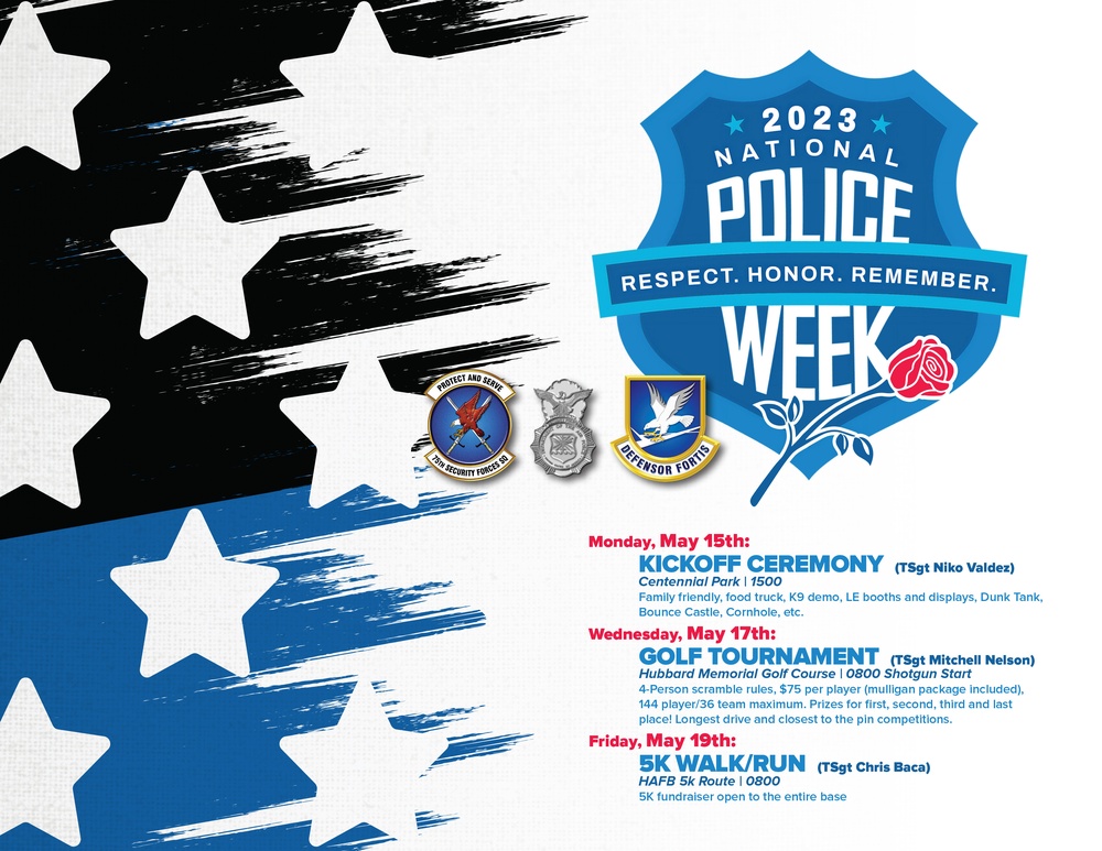 National Police Week -  events flyer