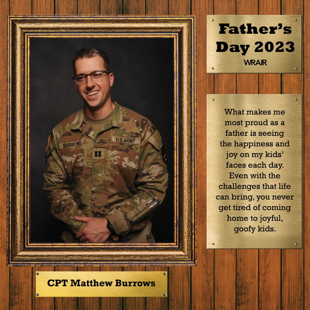 Father&amp;#39;s Day 2023: CPT Matthew Burrows