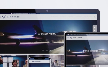 Theme design for the U.S. Air Force 330+ U.S. Air Force official websites