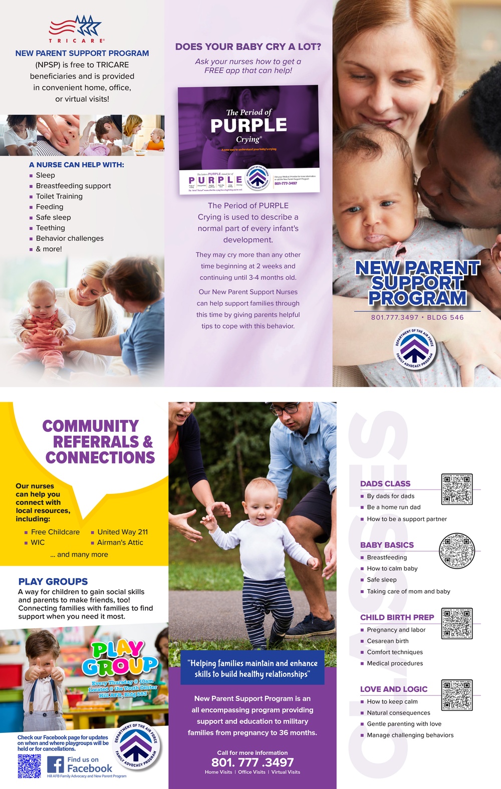 Family Advocacy Program: New Parent Program - trifold brochure