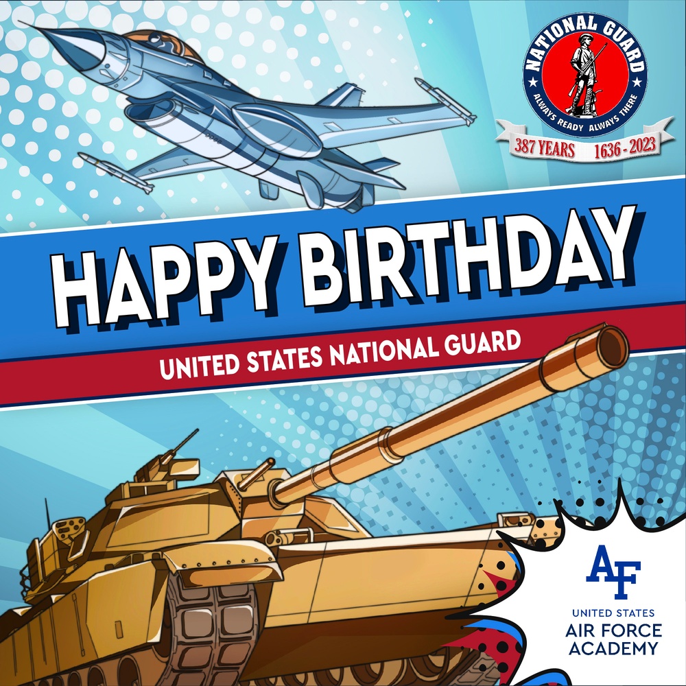 USAFA National Guard Happy Birthday Graphic