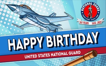 USAFA National Guard Happy Birthday Graphic