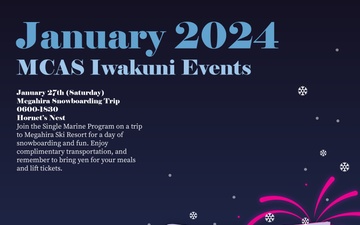 Marine Corps Air Station Iwakuni January 2024 Event Calendar