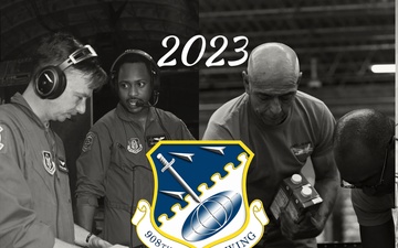 908th AW 2023 Year in Review cover graphic
