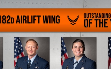 2024 Outstanding Airmen of the Year for the 182nd Airlift Wing