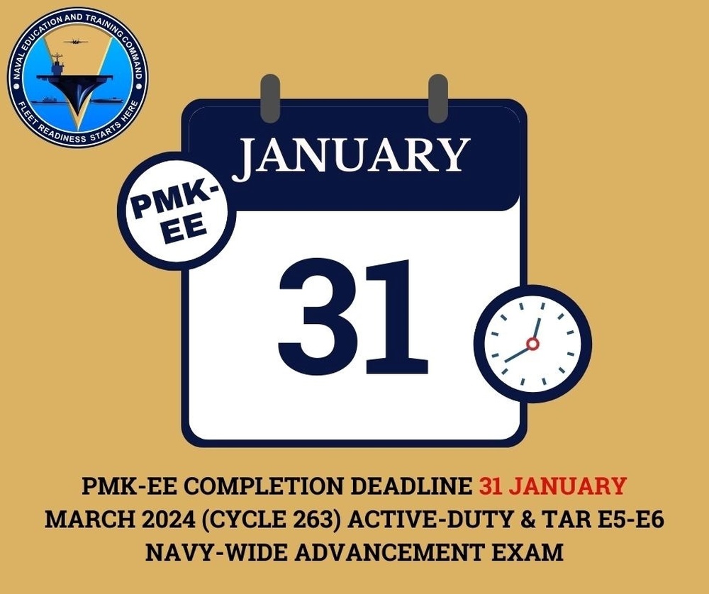 PMK-EE Deadline for Cycle 263