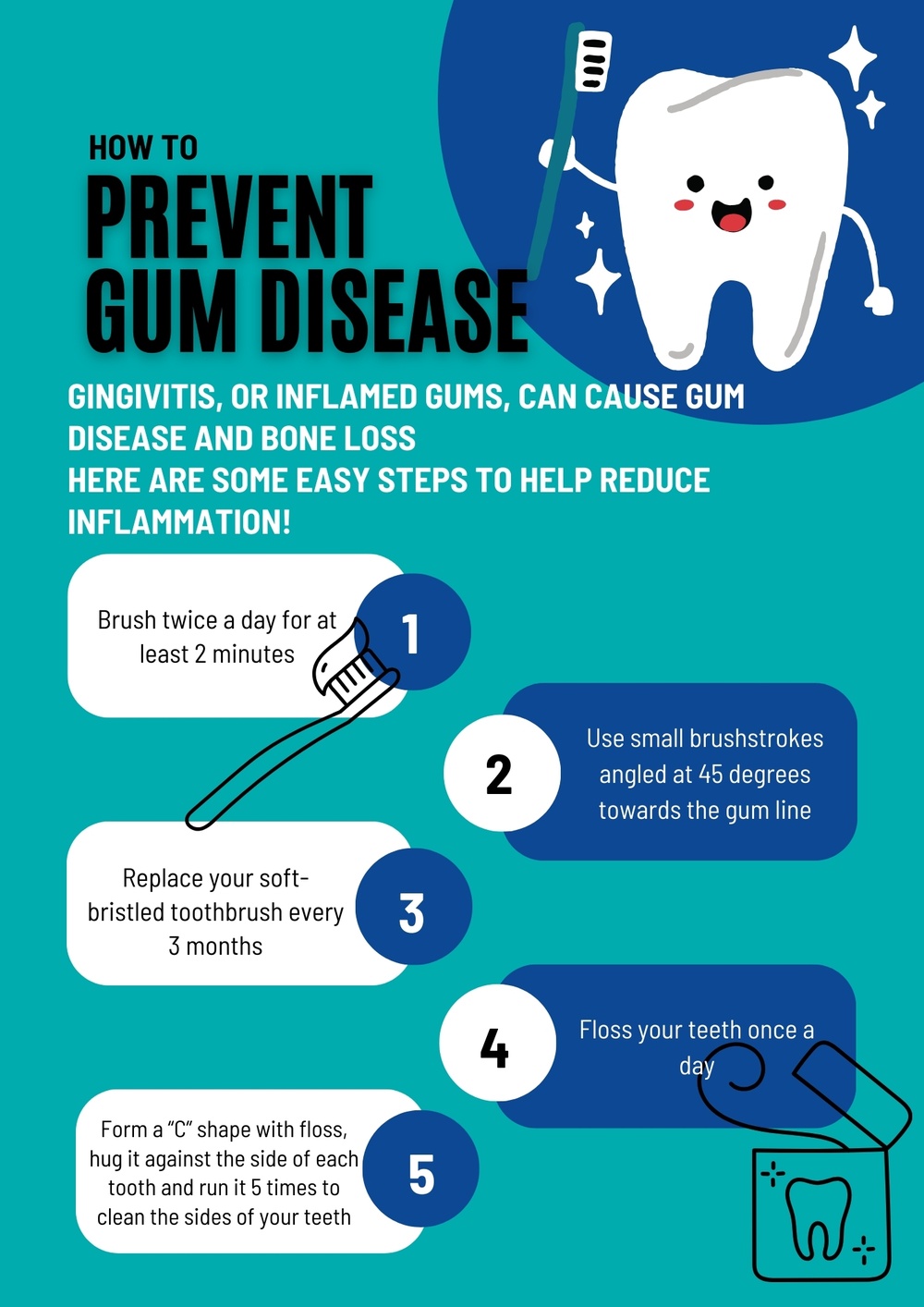 Preventing gum disease graphic