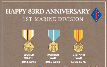 1st Marine Division anniversary poster