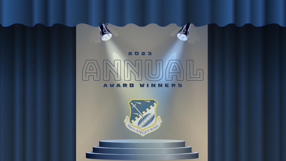 908th Airlift Wing 2023 Annual Award Winners graphic