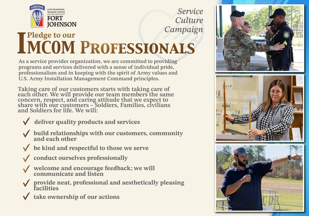 Pledge to our IMCOM Professionals