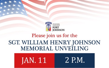 Sgt. Johnson Memorial Unveiling Ceremony graphic