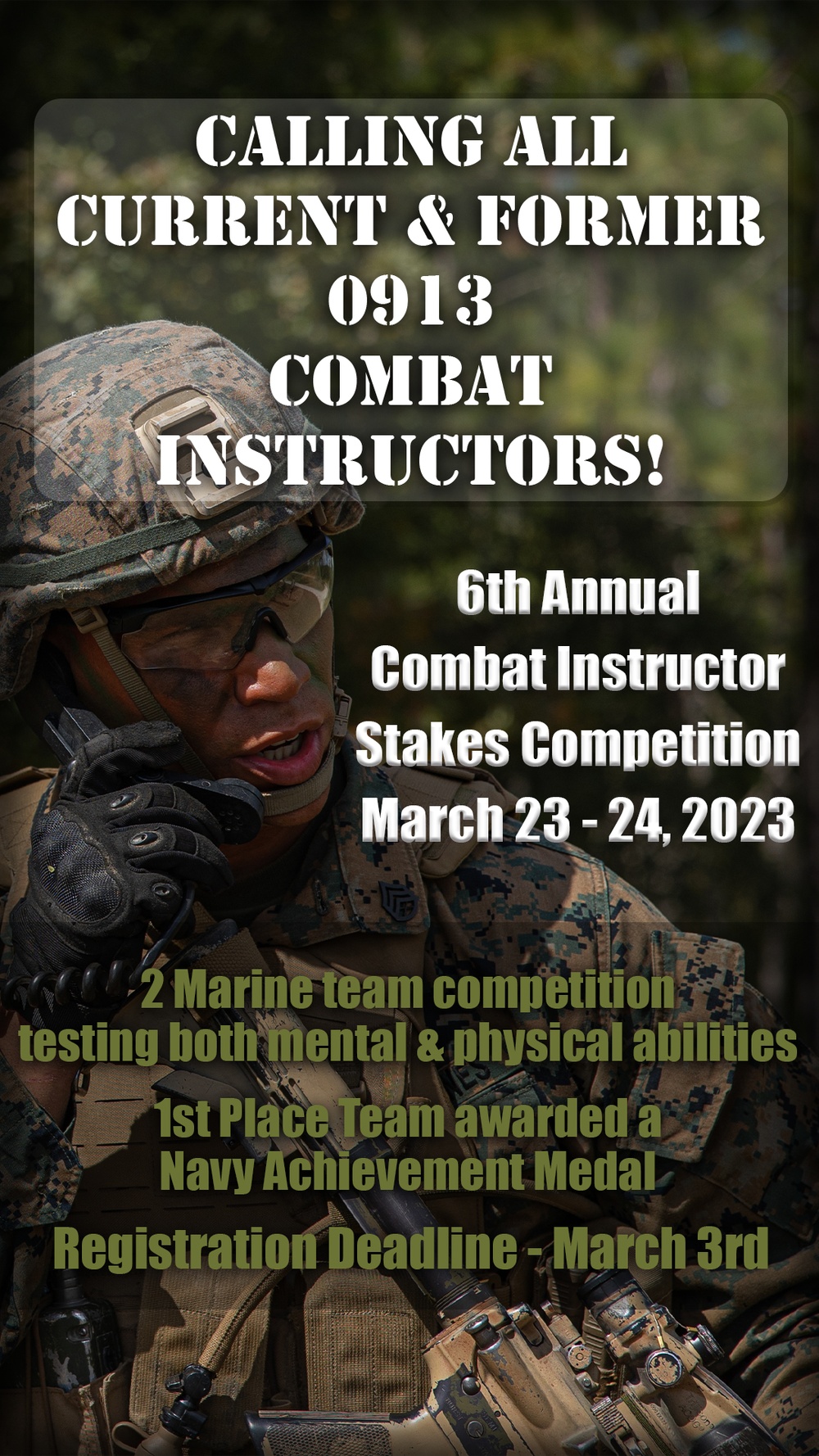 Combat Instructor Stakes Competition