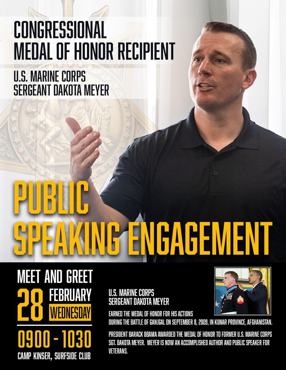 Sgt. Dakota Meyer | Public Speaking Engagement