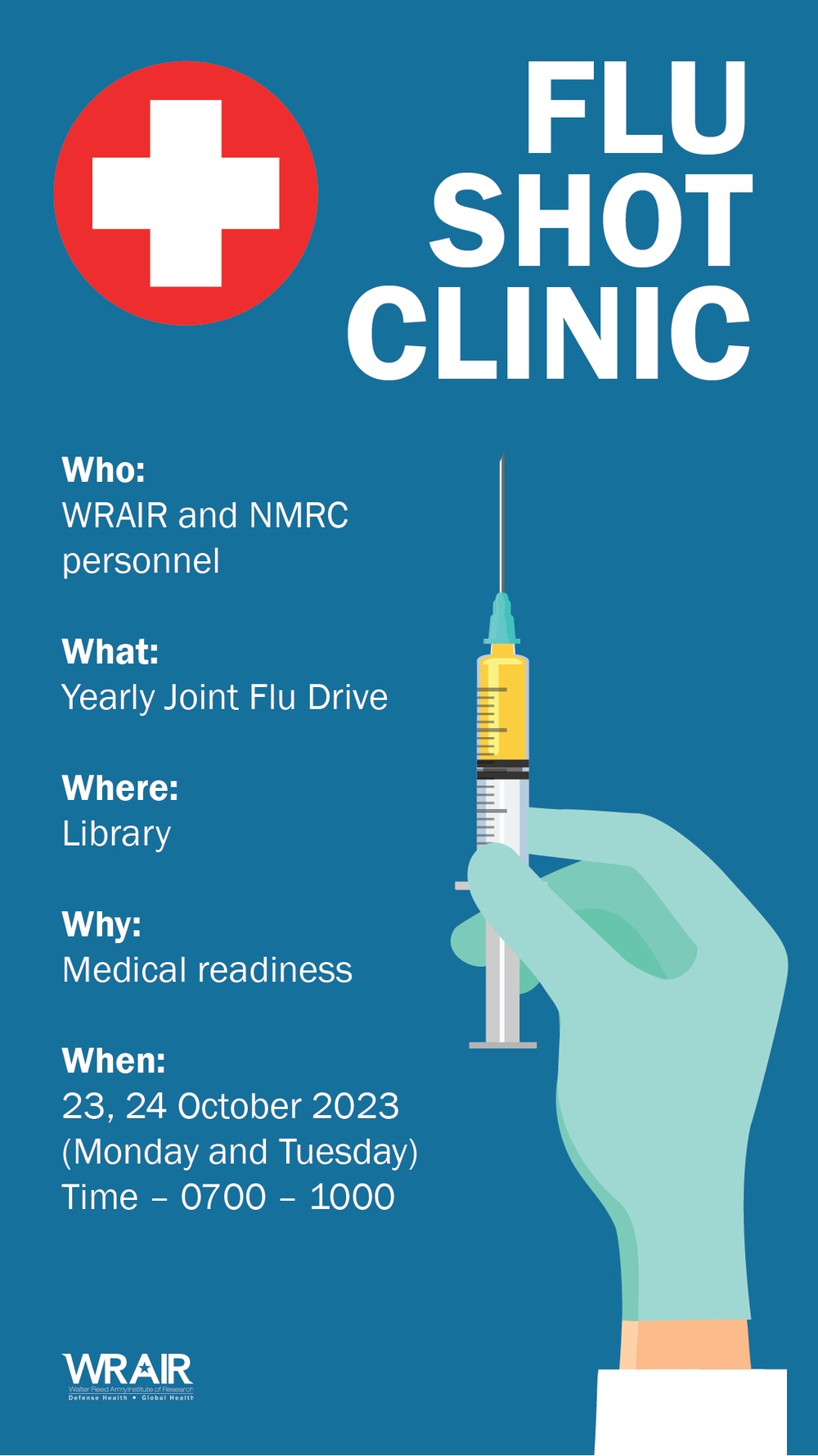 Flu Shot Clinic ad poster