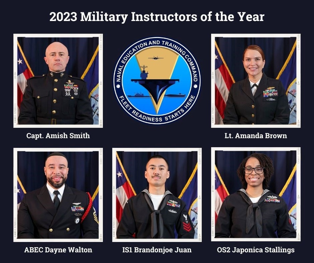 NETC Recognizes its 2023 Military Instructors of the Year