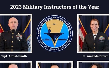 NETC Recognizes its 2023 Military Instructors of the Year