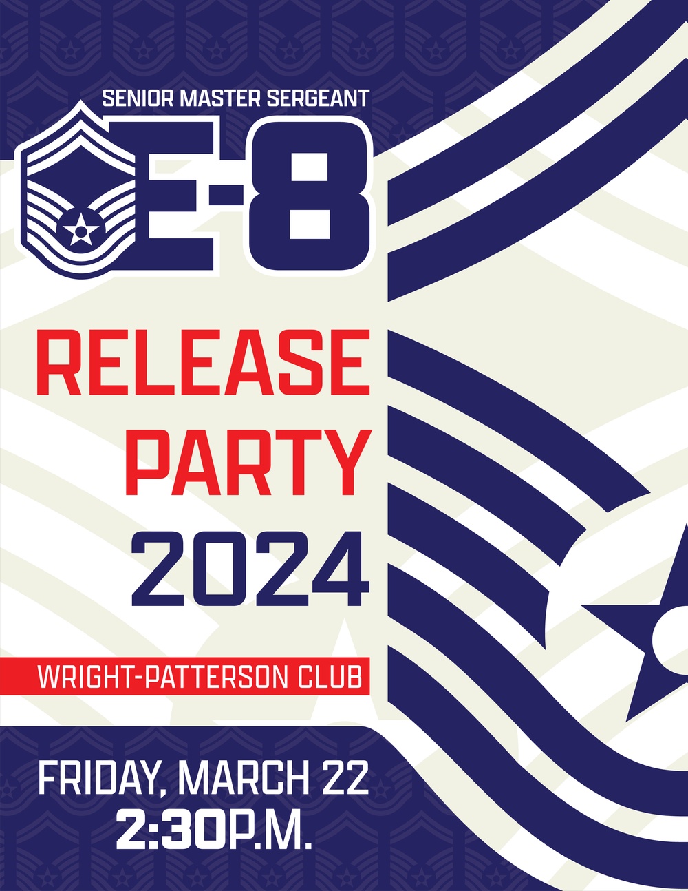 88th Air Base Wing: SMSgt Release Party 2024 Flyer