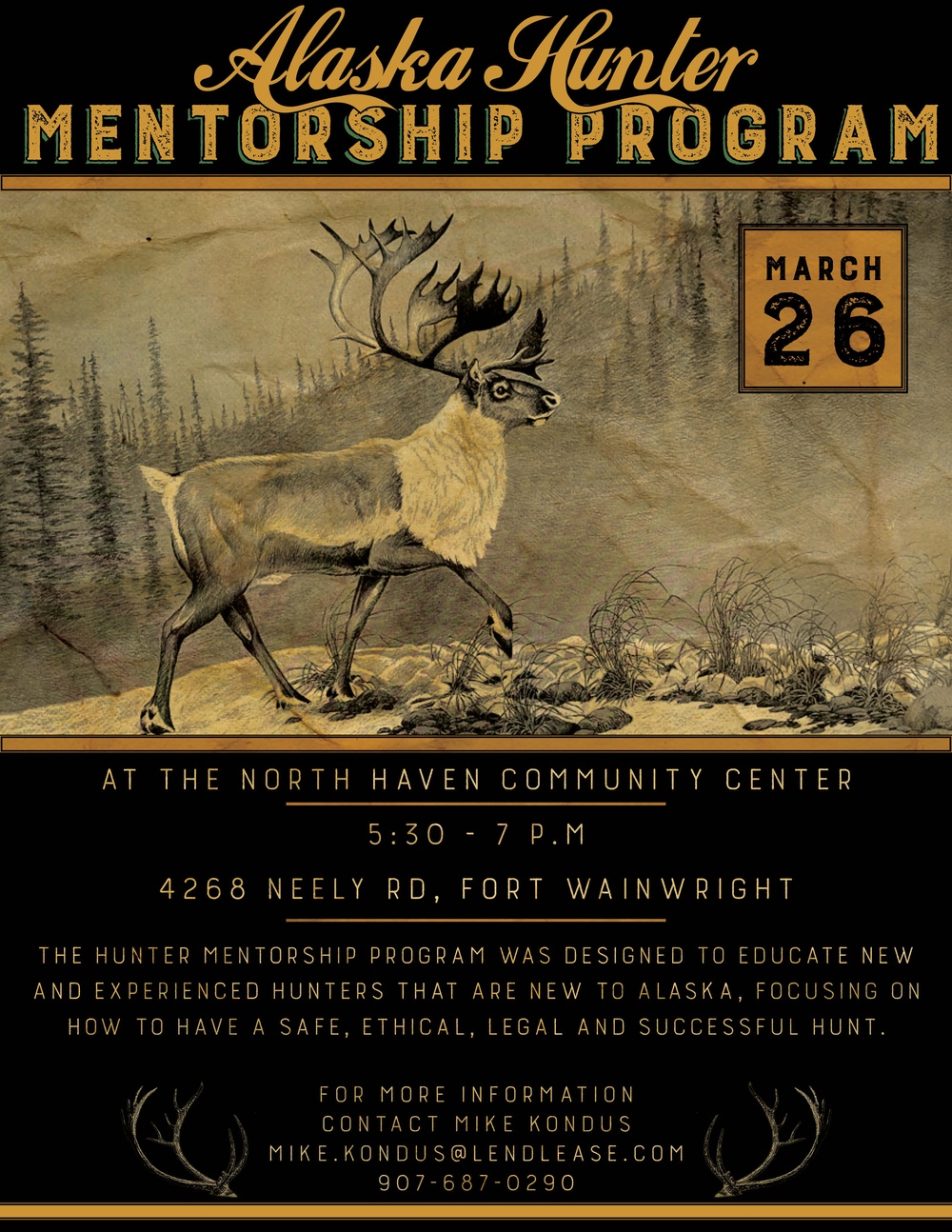Fort Wainwright Hunter Mentorship Program Flyer