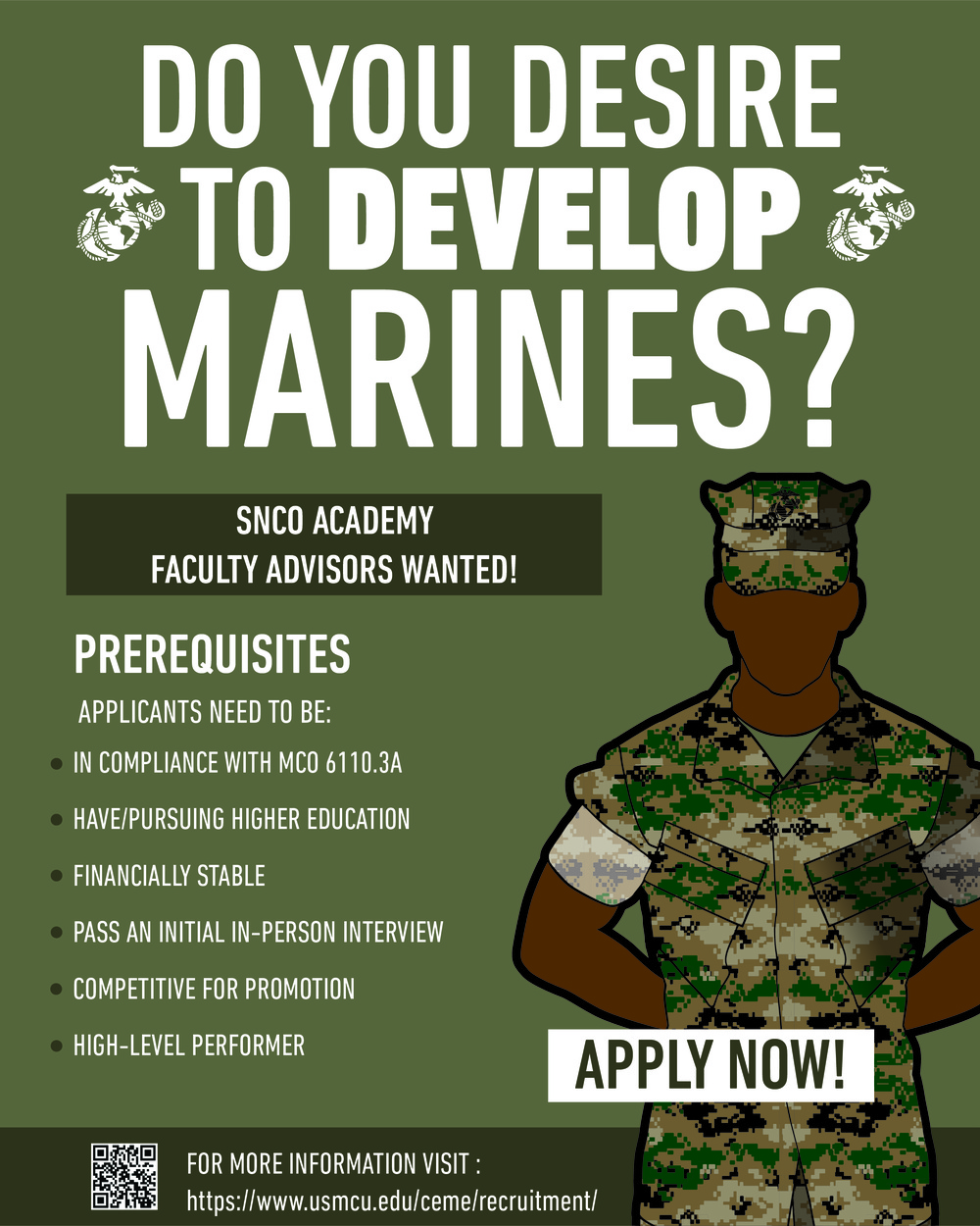 Staff Non-Commissioned Officer Academy Recruitment