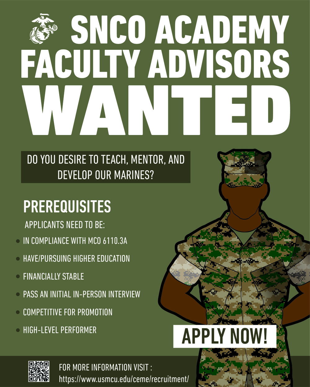 Staff Non-Commissioned Officer Academy Recruitment