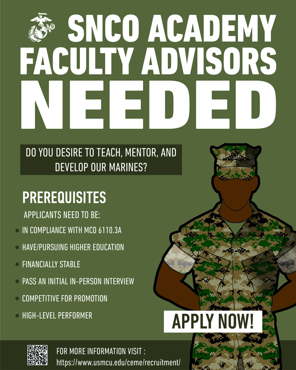 Staff Non-Commissioned Officer Academy Recruitment