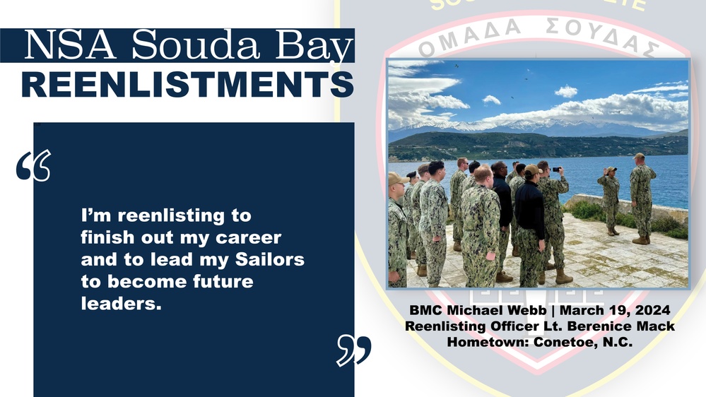 BMC Webb reenlists at NSA Souda Bay