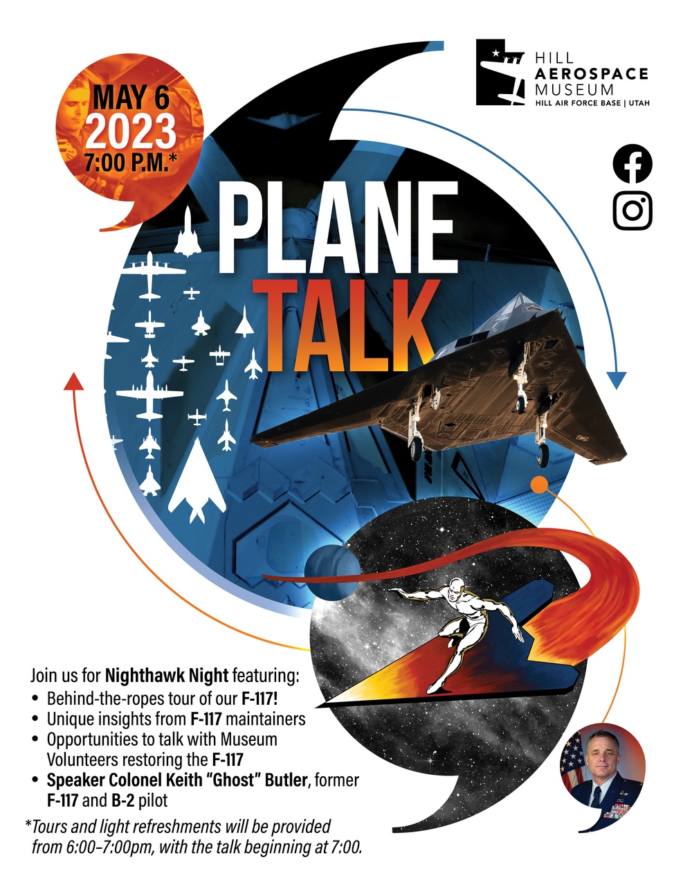 Plane Talk flyer - F-117 Nighthawk Night