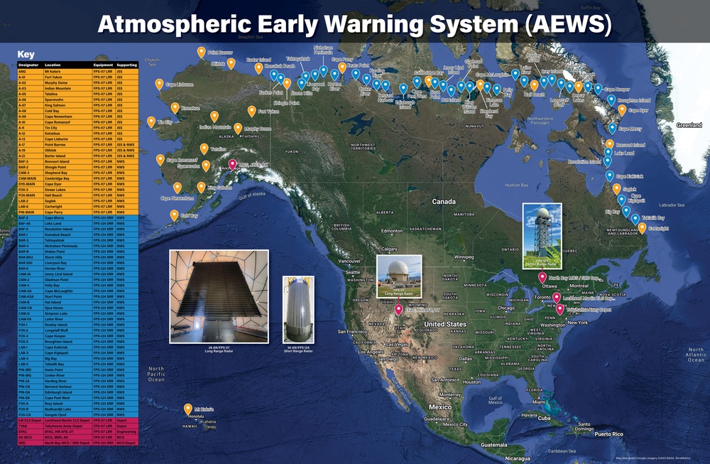 Atmospheric Early Warning System (AEWS) Map