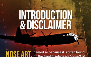 Nose Art Introduction and Disclaimer poster