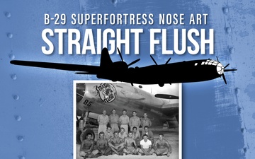 B-29 Superfortress Nose Art &amp;#34;Straight Flush&amp;#34; poster