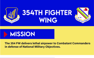 354th Fighter Wing Mission, &amp; Lines of Effort Infographic