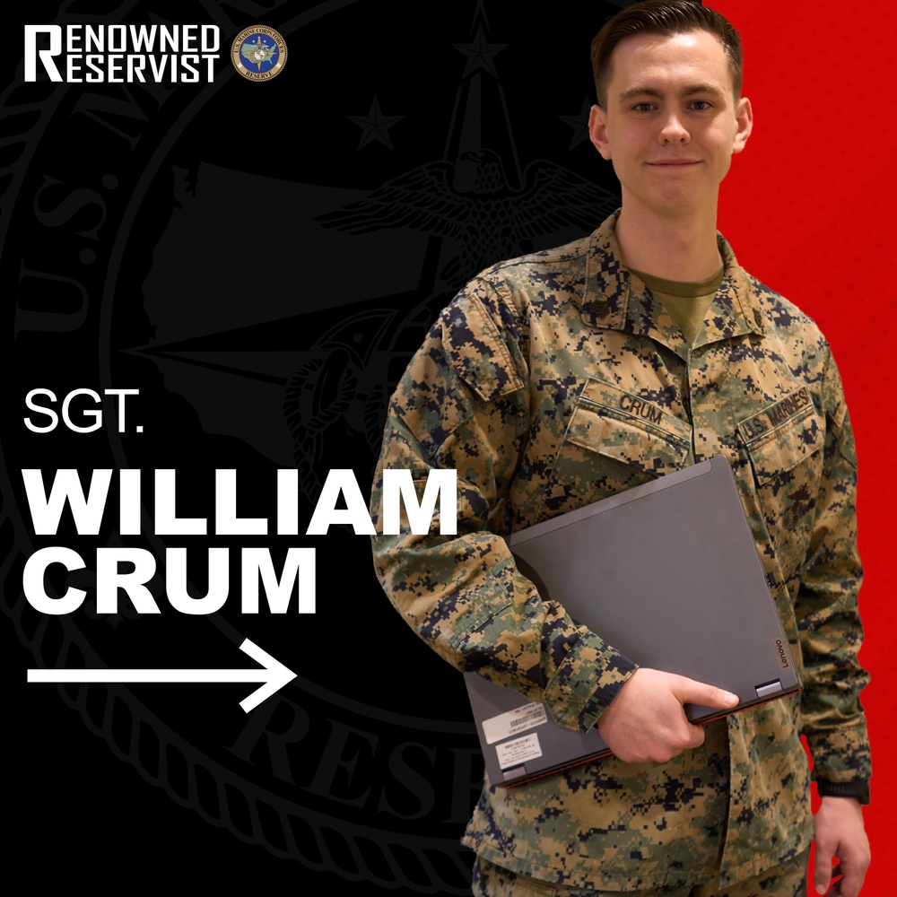 Renowned Reservist - Sgt. William Crum