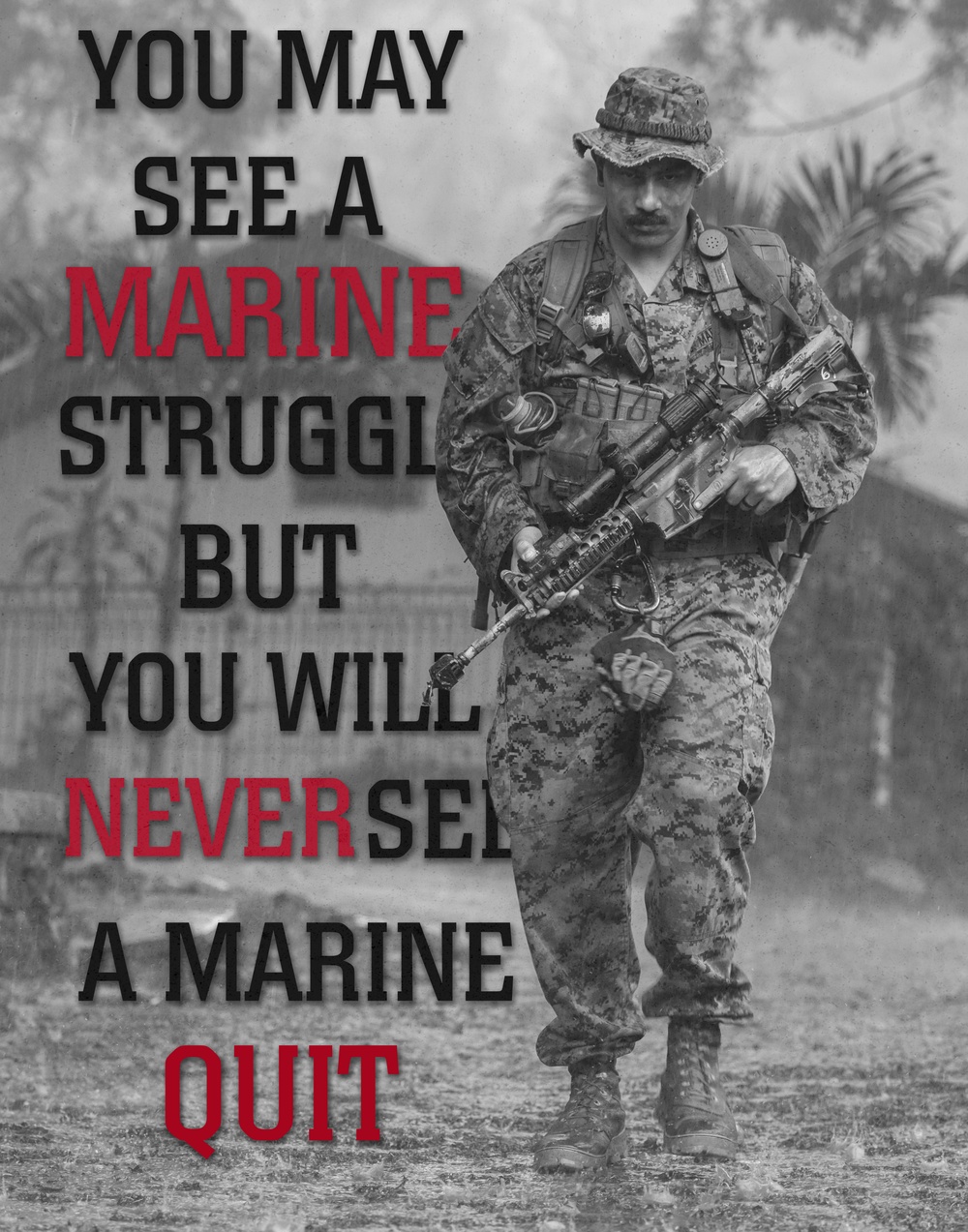 Marines never quit