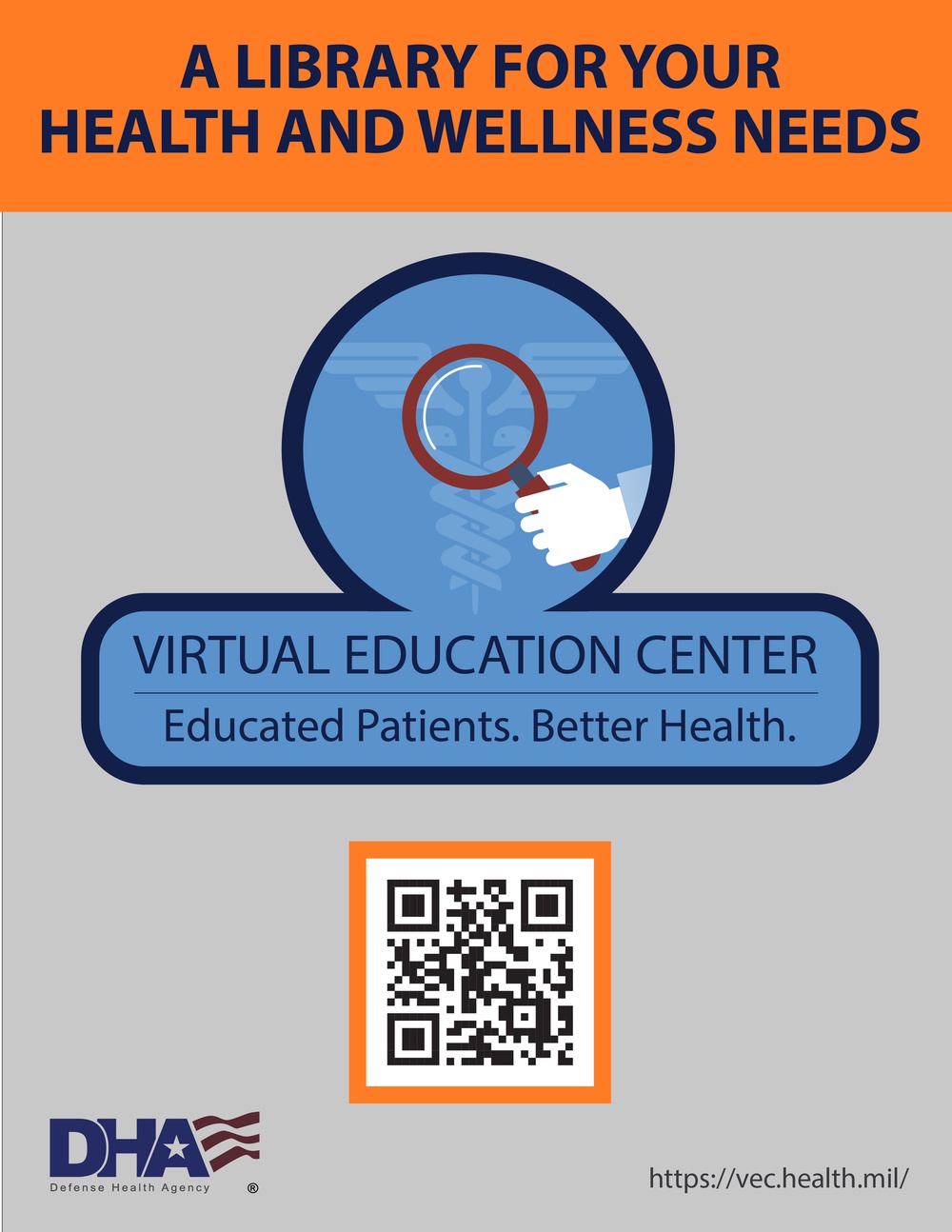 Virtual Education Center flyer